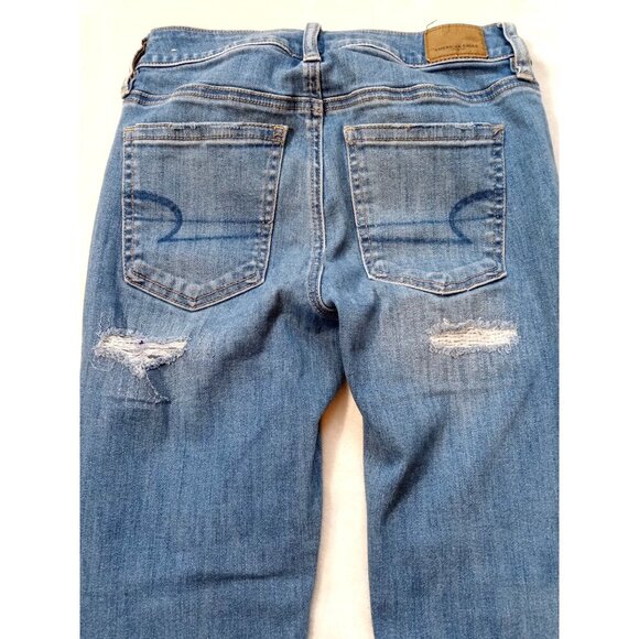 American Eagle Size 2 Short Super Stretch X High Rise Distressed Fun and Sexy - Picture 11 of 11